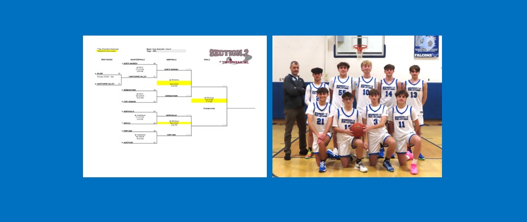 Boys' Varsity Team and Revised Sectionals Brackets