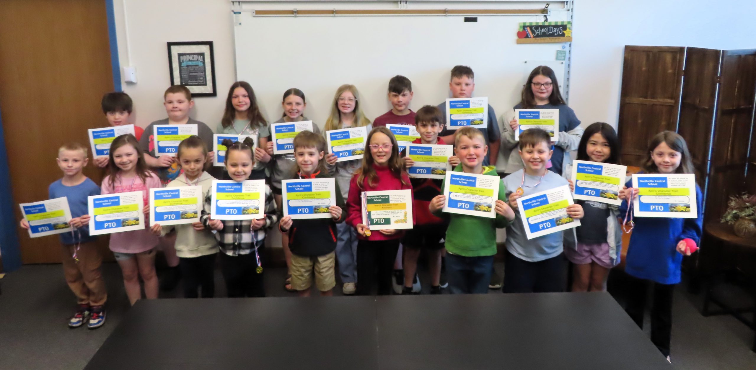 Northville Elementary April Students of the Month