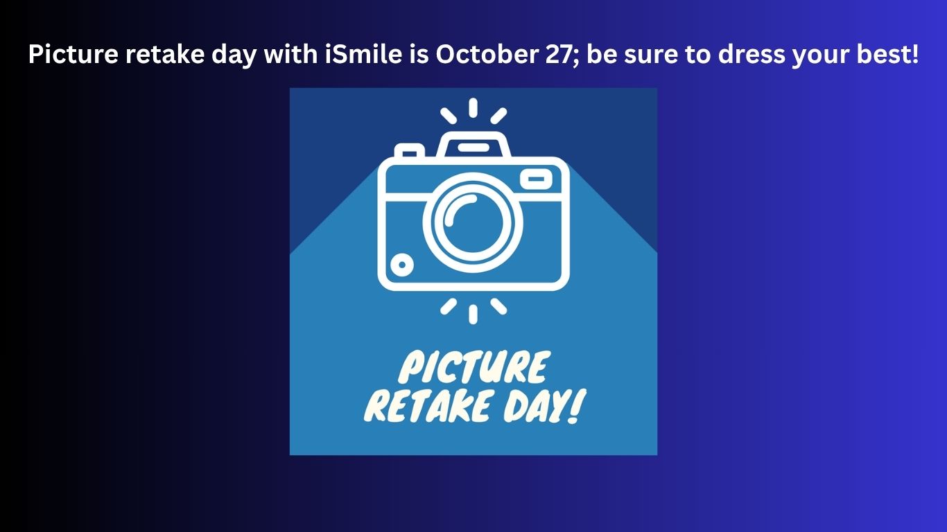 A web slide reminder for the Oct. 27 Picture Retake Day at Northville Central School.