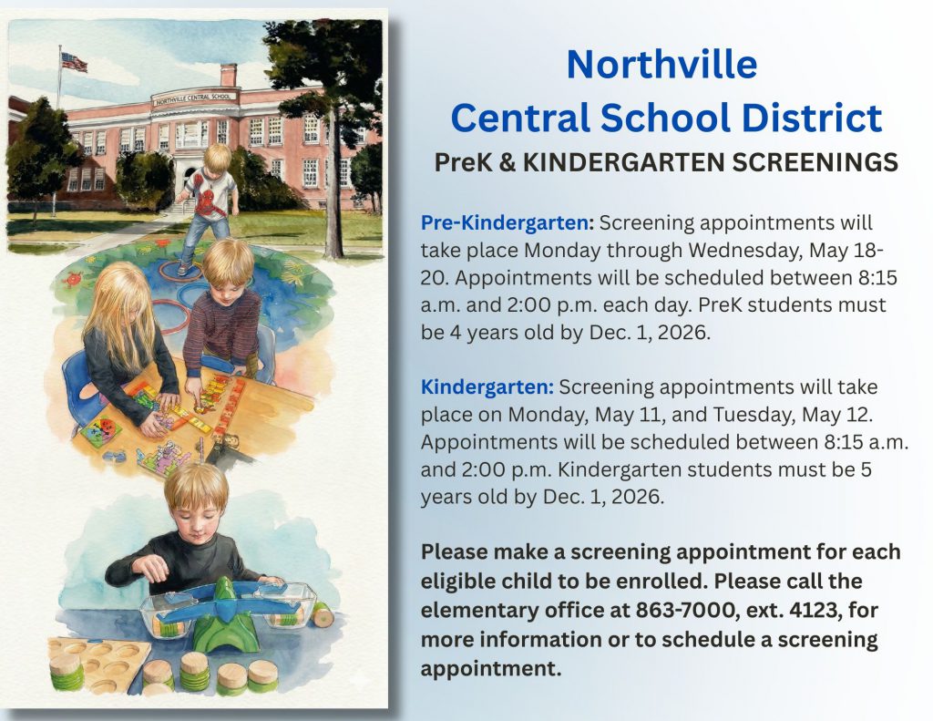 26-27 K and PreK Screenings flyer