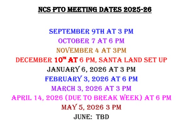 PTO Meeting Schedule