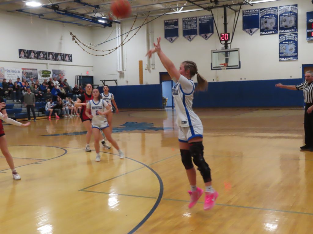 Keira puts up a three