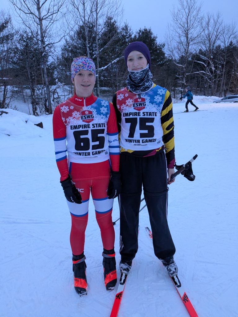 Northville skiers Brynn and Lyra Thomarie