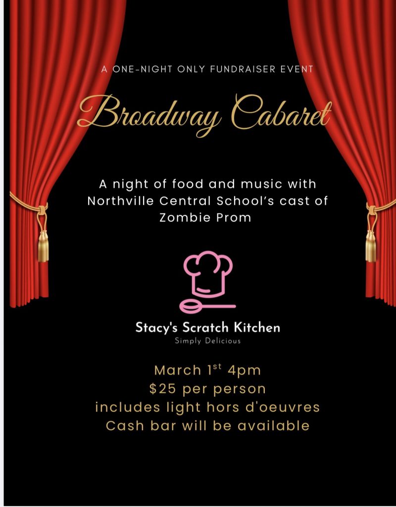 Drama Club Broadway Cabaret Fundraiser flyer