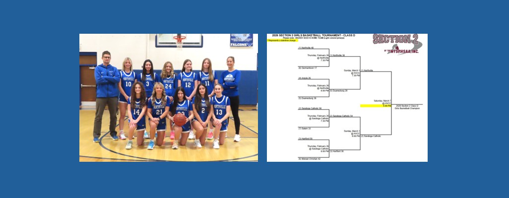 Slide showing final Girls' Basketball Bracket revision