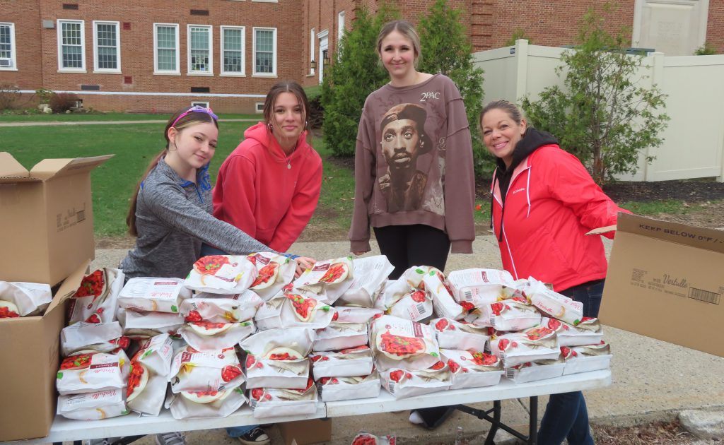 A photo from the April 22 Drive-Through Food Distribution at Northville Central School