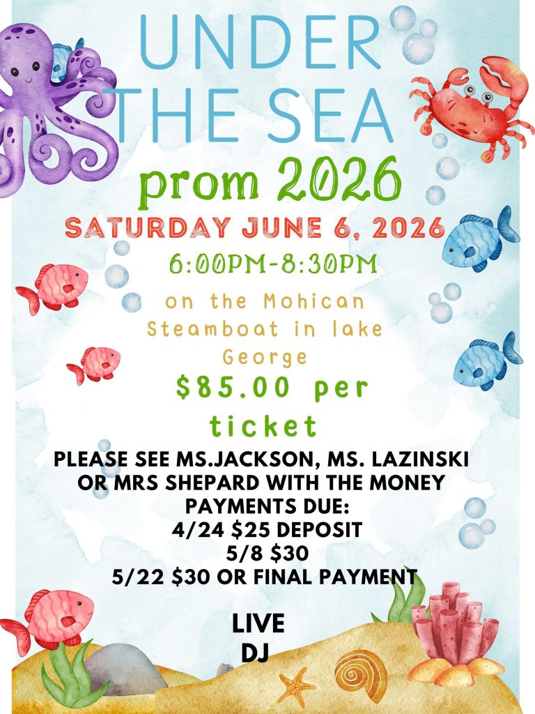 2026 "Under the Sea" NCS Prom flyer