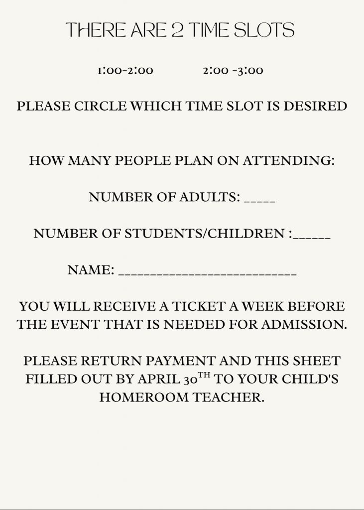 5-9 CL Mother's Day Brunch Reservation Form