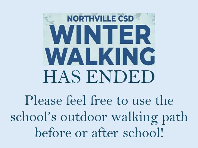 Flyer for the end of the Winter Walking season