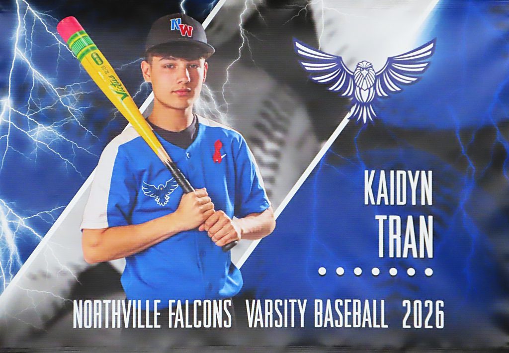 Varsity Baseball Senior Kaidyn