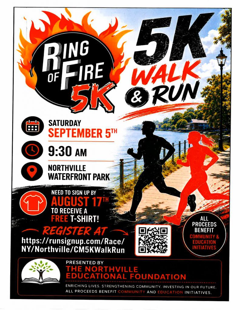 Flyer for the 9-5-26 Ring of Fire 5K