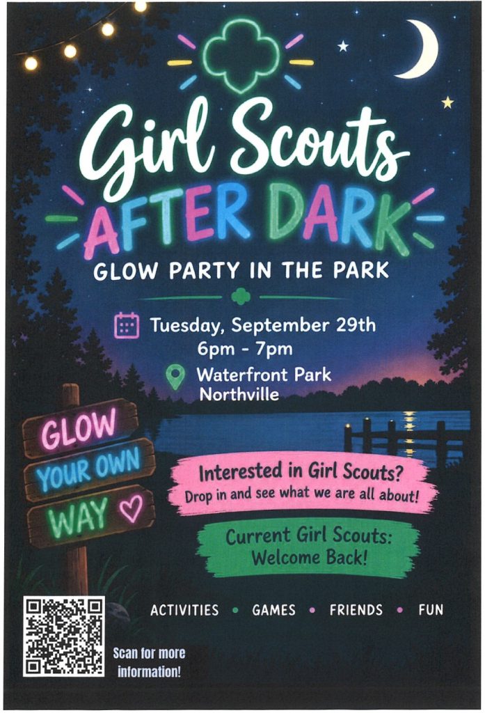 A flyer for the Sept. 29 Girl Scout Open House at Waterfront Park.