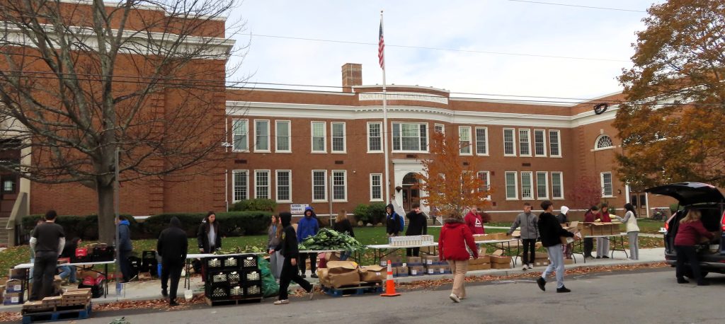 A photo from the Oct. 28 Drive-Thru Food Distribution at Northville Central School.
