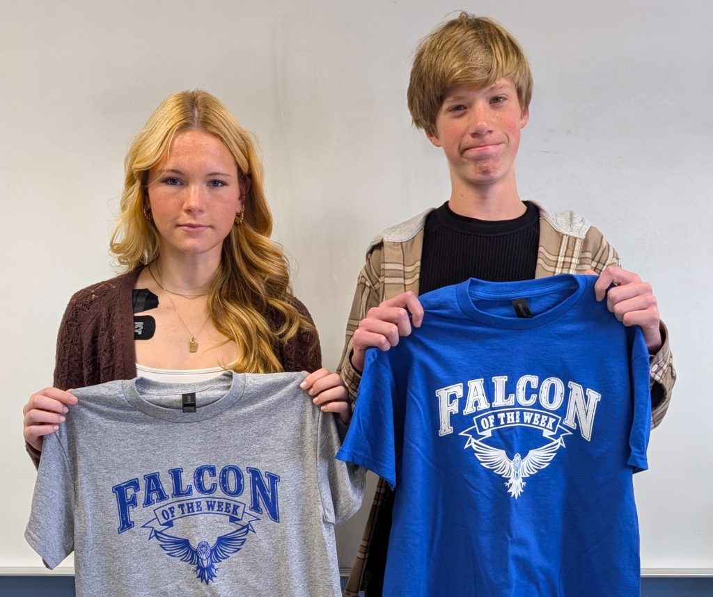 Lillian and David, Falcon Athletes of the Week - Week of 10-12