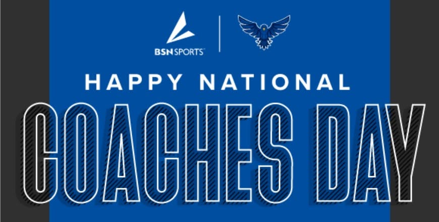 A graphic for National Coaches Day on Oct. 6.