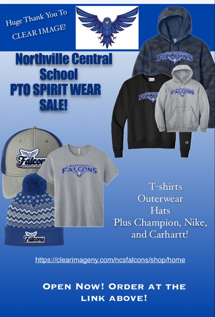 A flyer for the 2026 Northville PTO Spirit Wear Sale.