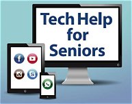 A graphic about Technology Help for Senior Citizens.
